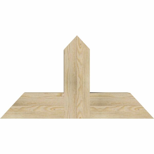 Ekena Millwork Portland Rough Sawn Timber Gable Bracket, Douglas Fir, 36"W x 19"H x 6"D x 6"F, 13/12 Pitch GBW036X19X0606POR00RDF - main